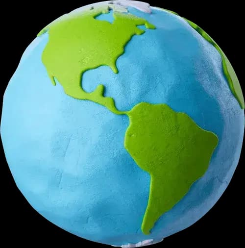 3D rendering of earth
